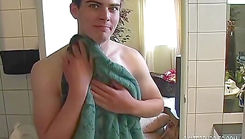 Sexy chick fucks on a dildo