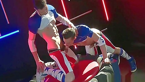 Sexy brunette fucked on aka