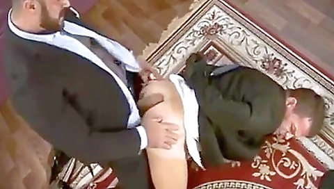 Sexy chick gets wild and fuck in the kitchen