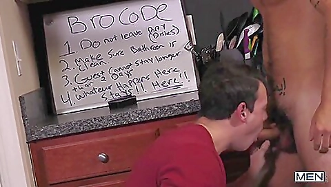 Blonde girl's wet & cock